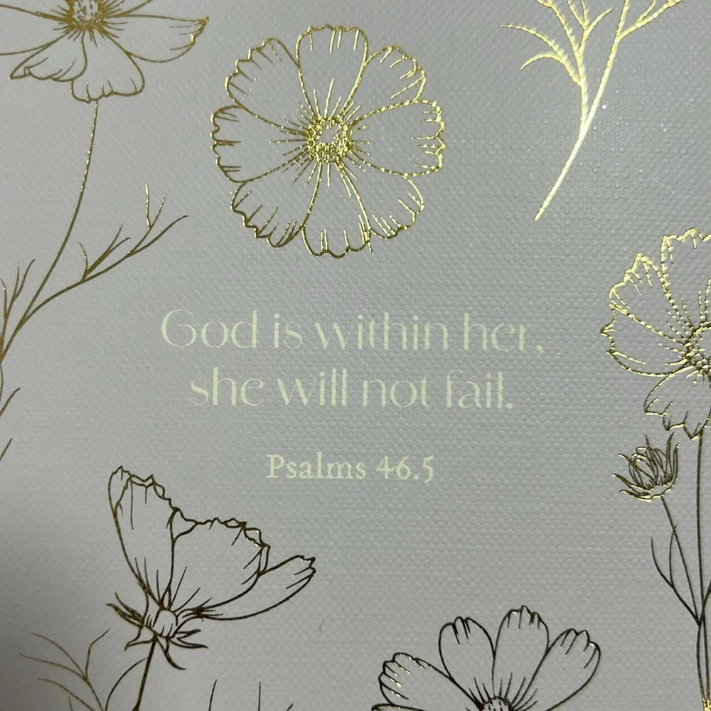 Floral‎ Gold and Cream journal